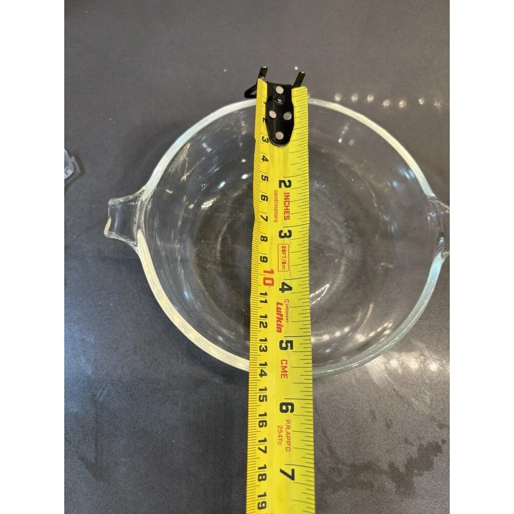 Pyrex Casserole Dish Clear 20 oz Round Glass 019 with 681-C-35 Lid